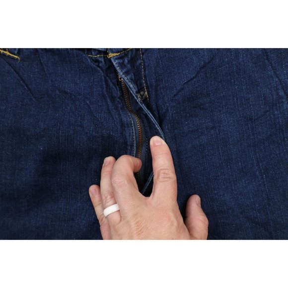 Vintage 90s Marithe Francois Girbaud Mens 38 Distressed Baggy Strap Denim Shorts - Picture 7 of 14